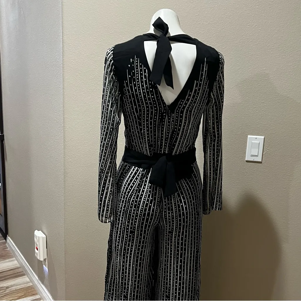 Rachel rachel roy black and white jumpsuit Size 2 - Image 5