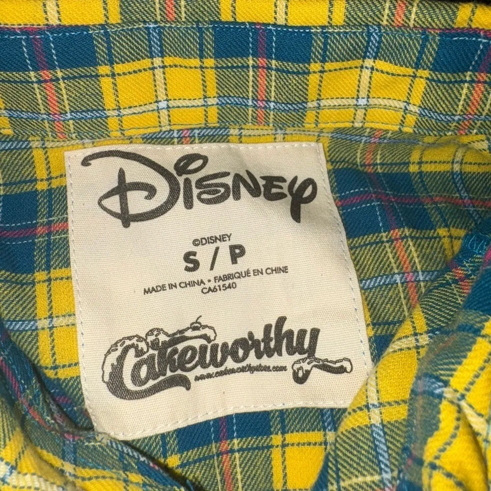 Disney Cakeworthy Little Mermaid Ariel I'm Not a Guppy Flannel Shirt Women's S/P - Image 4