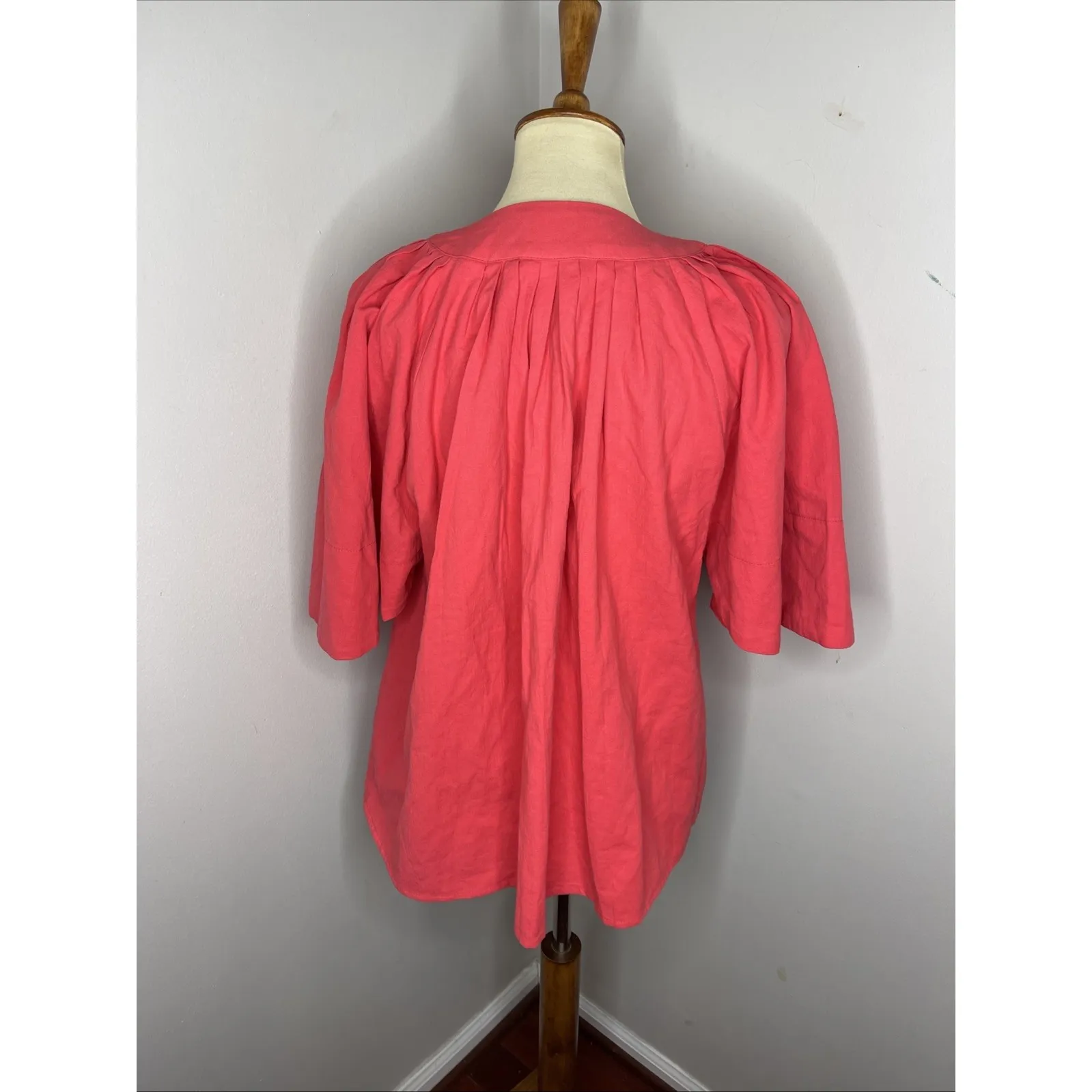 Tuckernuck Pomander Place Pink Finley Flutter Sleeve Top‎ Medium M - Image 4
