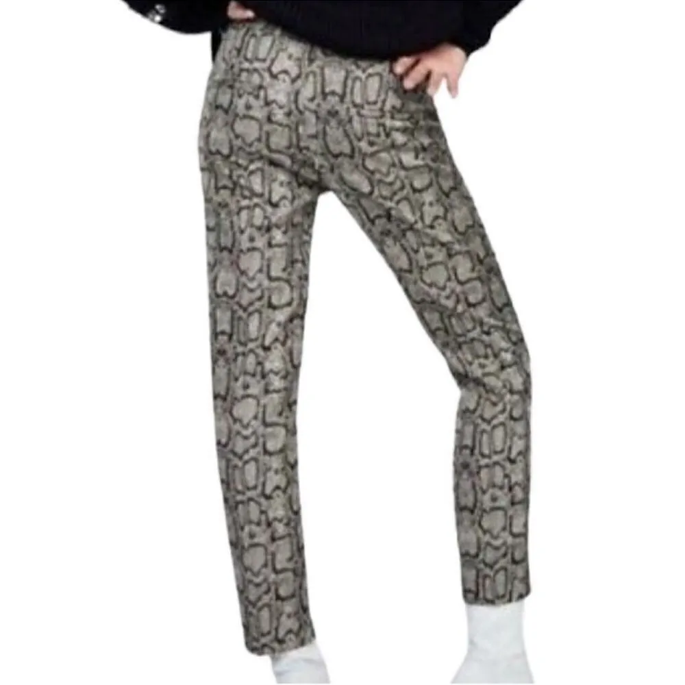 Zara Snake Print Ankle Dress Pants(Size 4) - Image 2