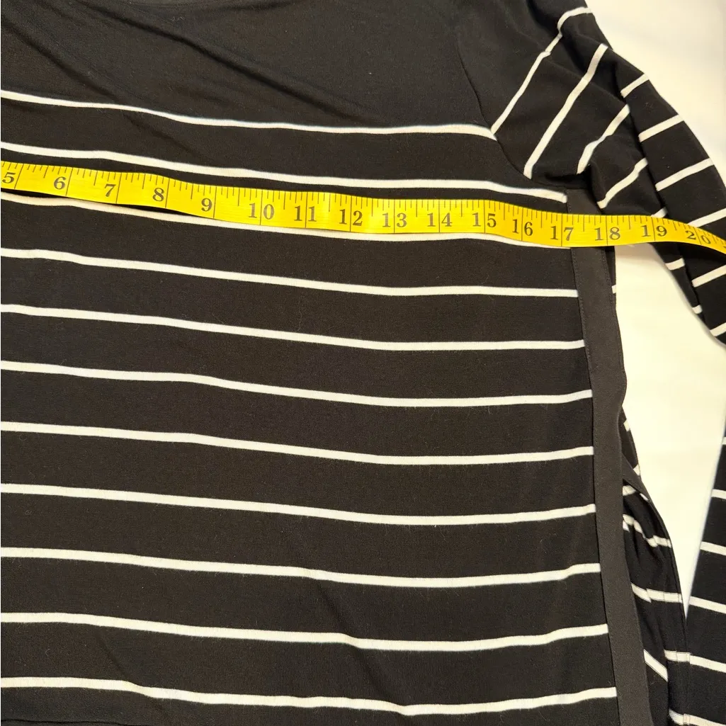 White House Black Market Black and White Striped Mini Dress - Image 8