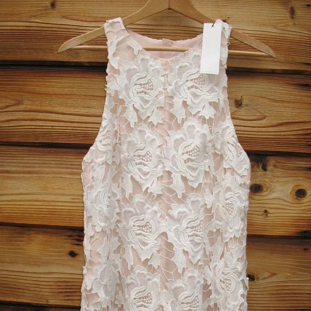 NWT Keepsake The Label I Will Wait Lace Dress White Size M - Image 5