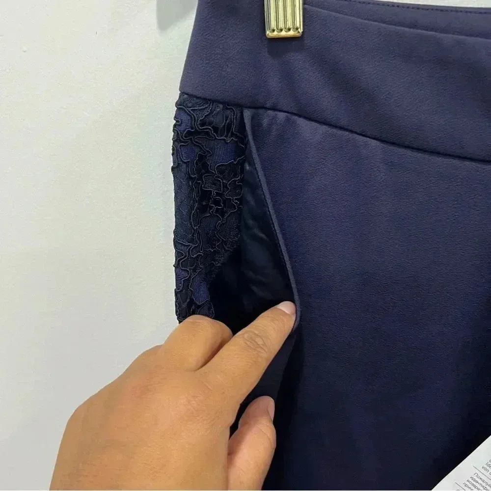 Marciano Los Ángeles Women's Pant Skinny navy blue‎ Side Zipper Size us 2 - Image 6