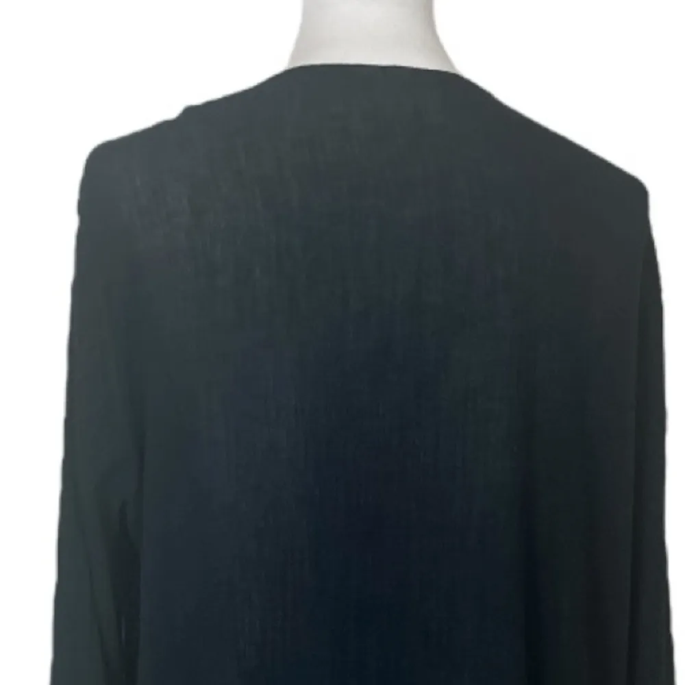 La Blanca Swim Coverup Black Gauze Lace Embroidery V-neck Women’s Size Large - Image 8