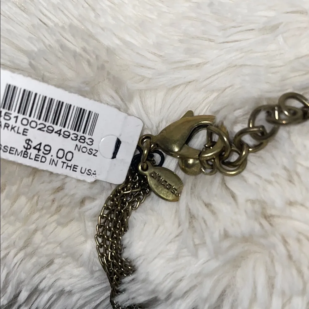 NWT $49 Chico's Gold and Brown Layered Beaded Necklace - Image 3