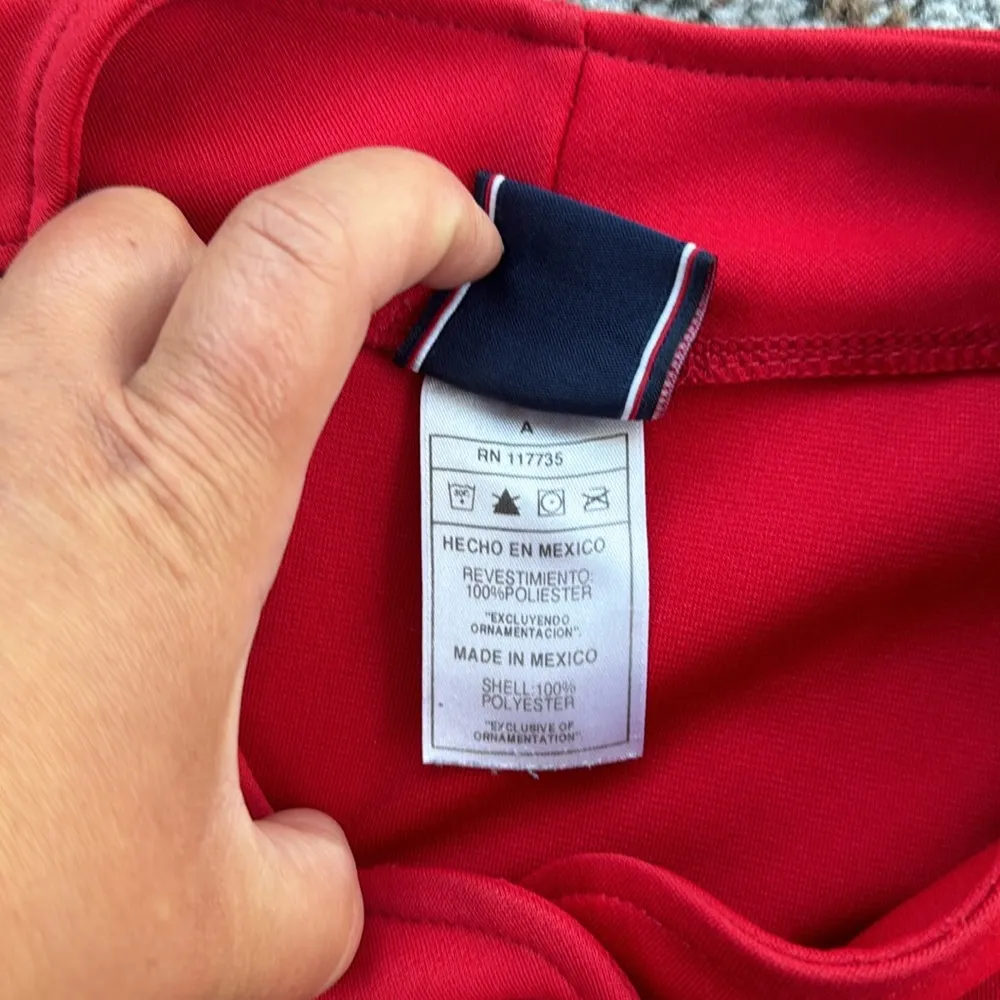 Virginia Lady Eagles Softball Sleeveless Jersey Red Medium - Image 6