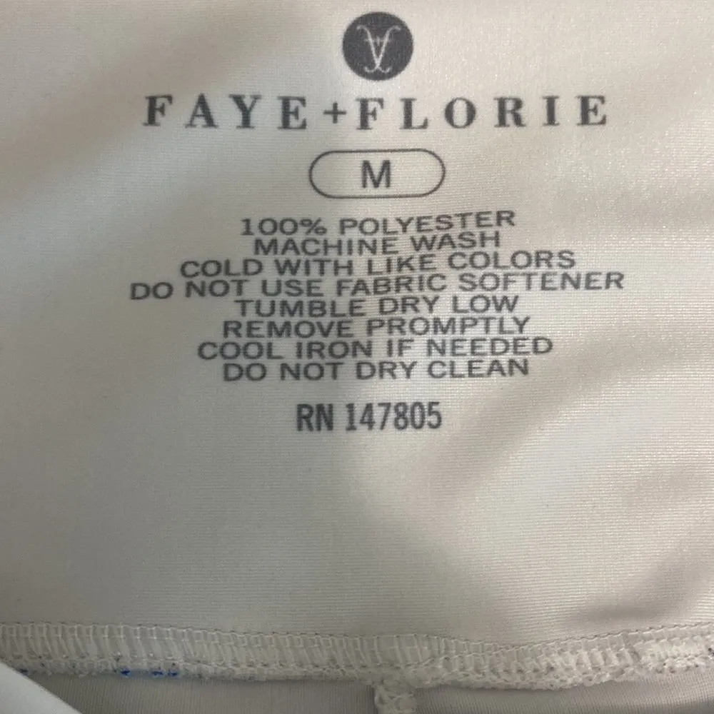 Faye + Floire Pleated Mini Tennis Pickleball Skort Blue and White Medium - Image 8