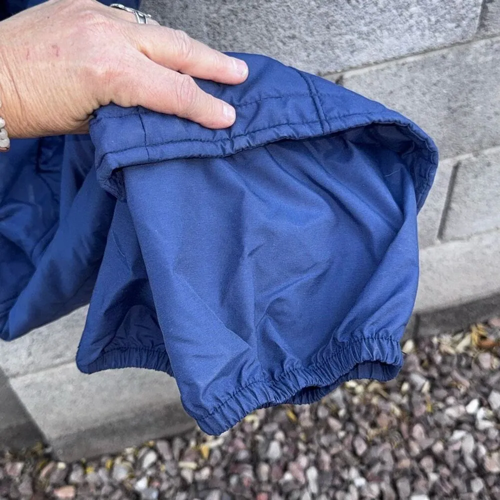 Vintage HERMAN's Ski Bib Snowsuit Winter Wear Size Small Medium Blue - Image 7