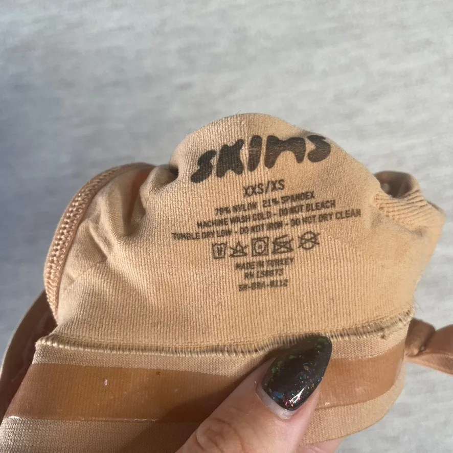 SKIMS Nude Seamless Sculpt‎ Shapewear XXS XS Bralette No Padding Clay Light - Image 2