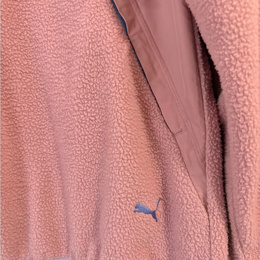 Puma Women's Pink Fleece Pullover - Image 5