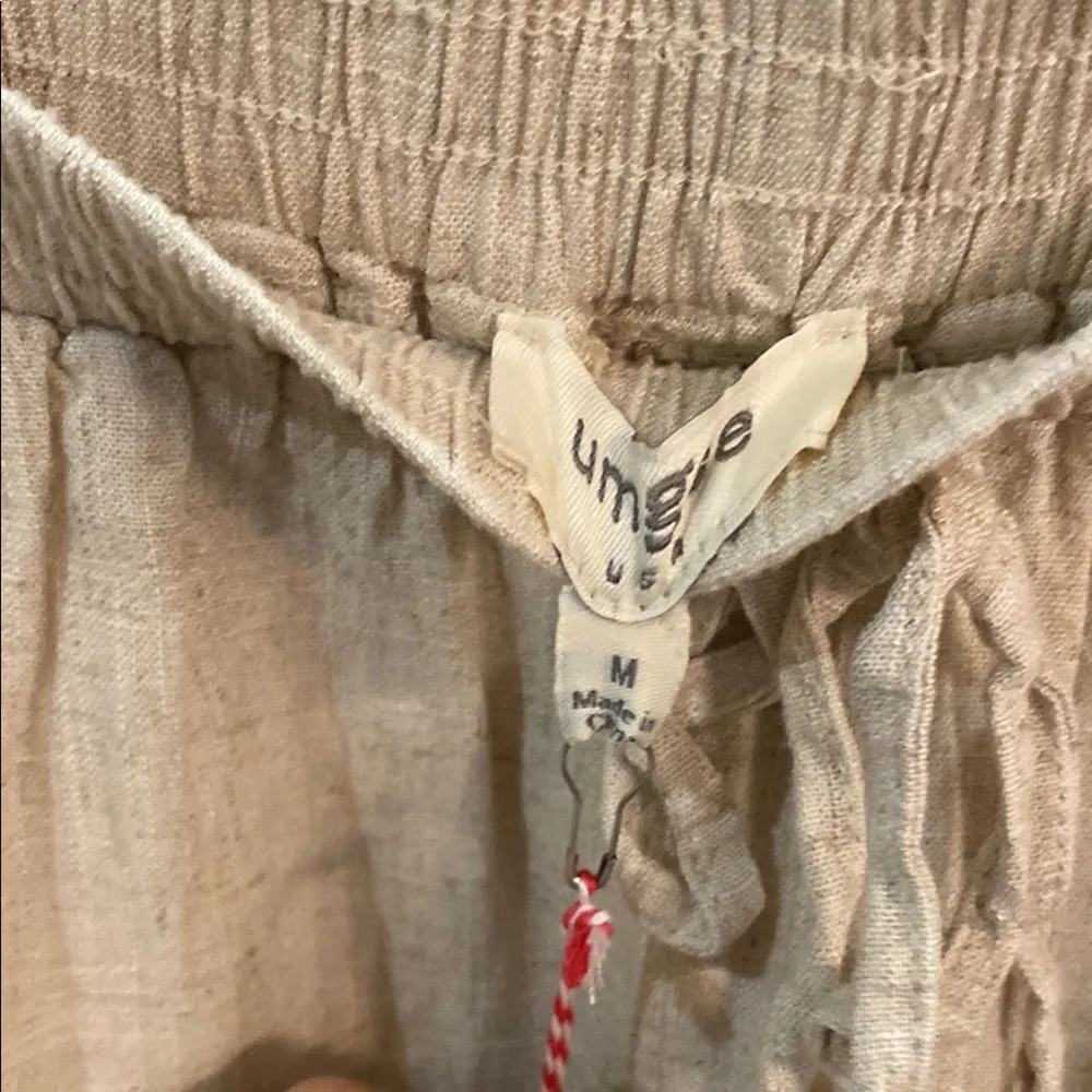 Cream‎ Drawstring Pants - Image 4