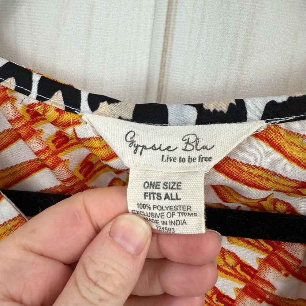 Gypsie Blu Women’s One Size Patterned Cover Up Dress - Image 3