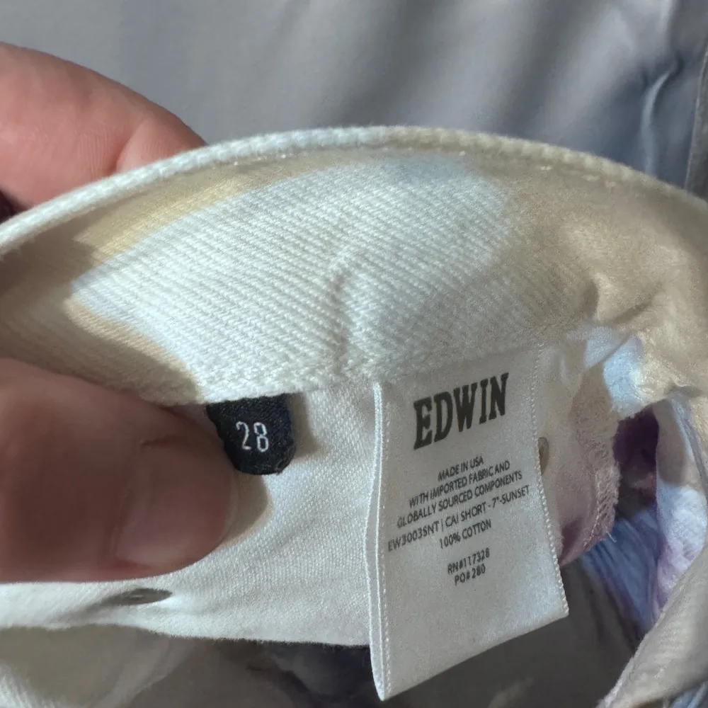 Anthropologie Edwin Tie-Dye Kai Shorts size 28 NWT! Color is sunset $168 retail! - Image 12