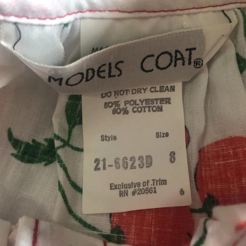 Vintage Models Coat size 8 EUC Red - Image 7