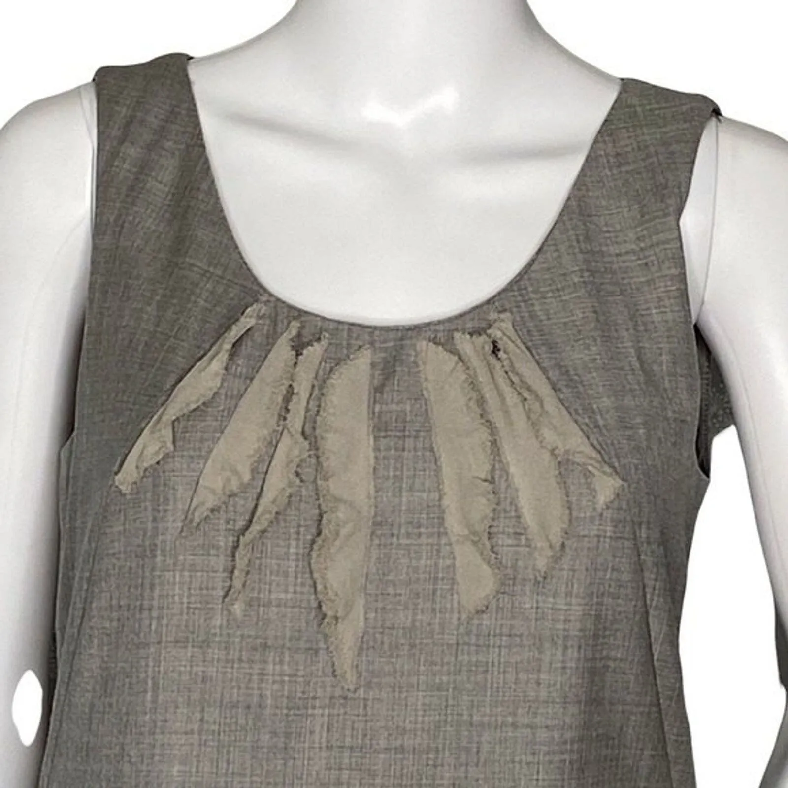 J. Crew Dress Womens 2 Gray‎ Super 120s Sheath Wool Ruffle Trim Preppy Office - Image 5