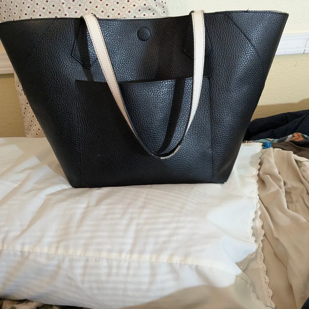 New York Jones Black Tote With Silver Stud Accents - Image 6