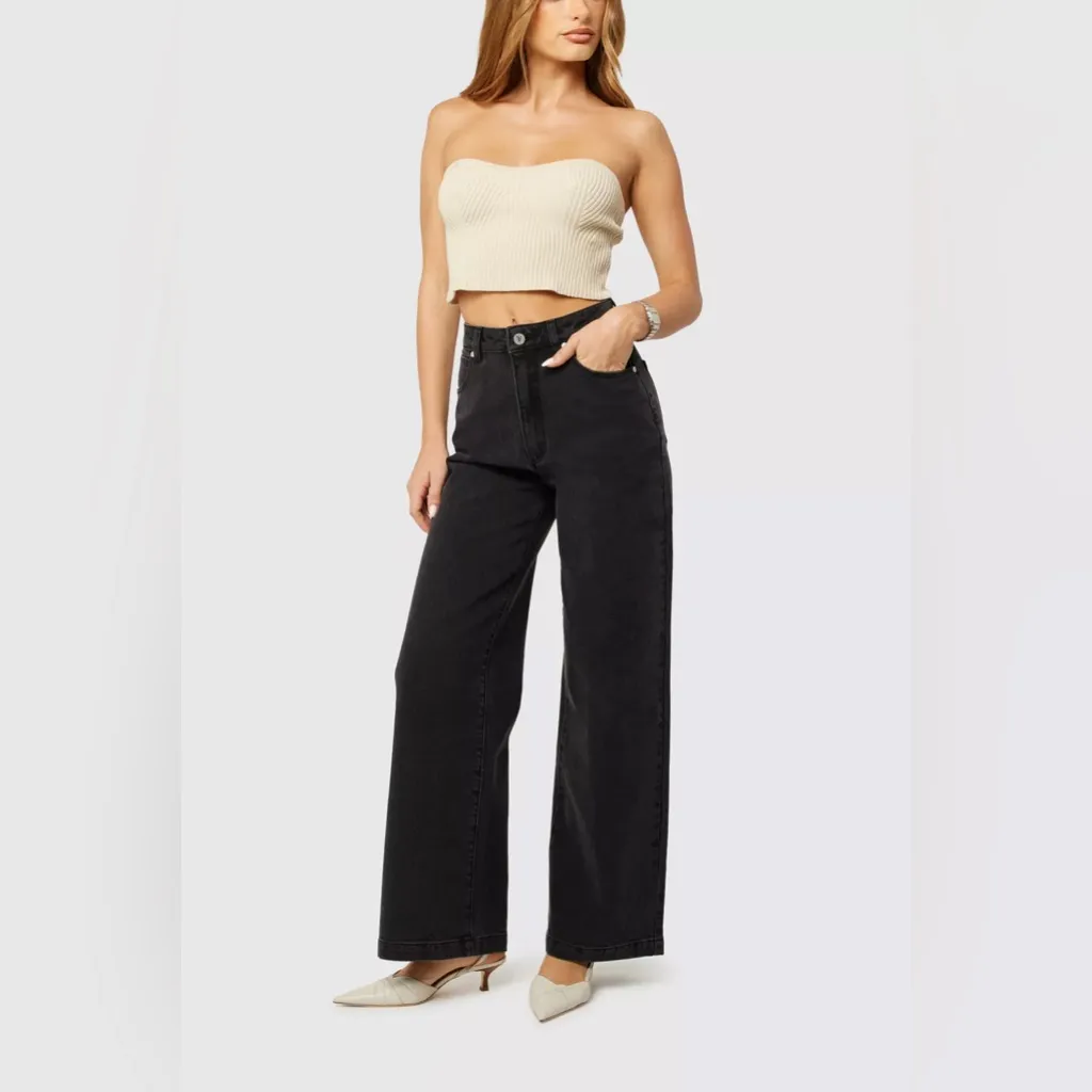 ABrand 94 High & Wide Jeans Black Size 25 - Image 5