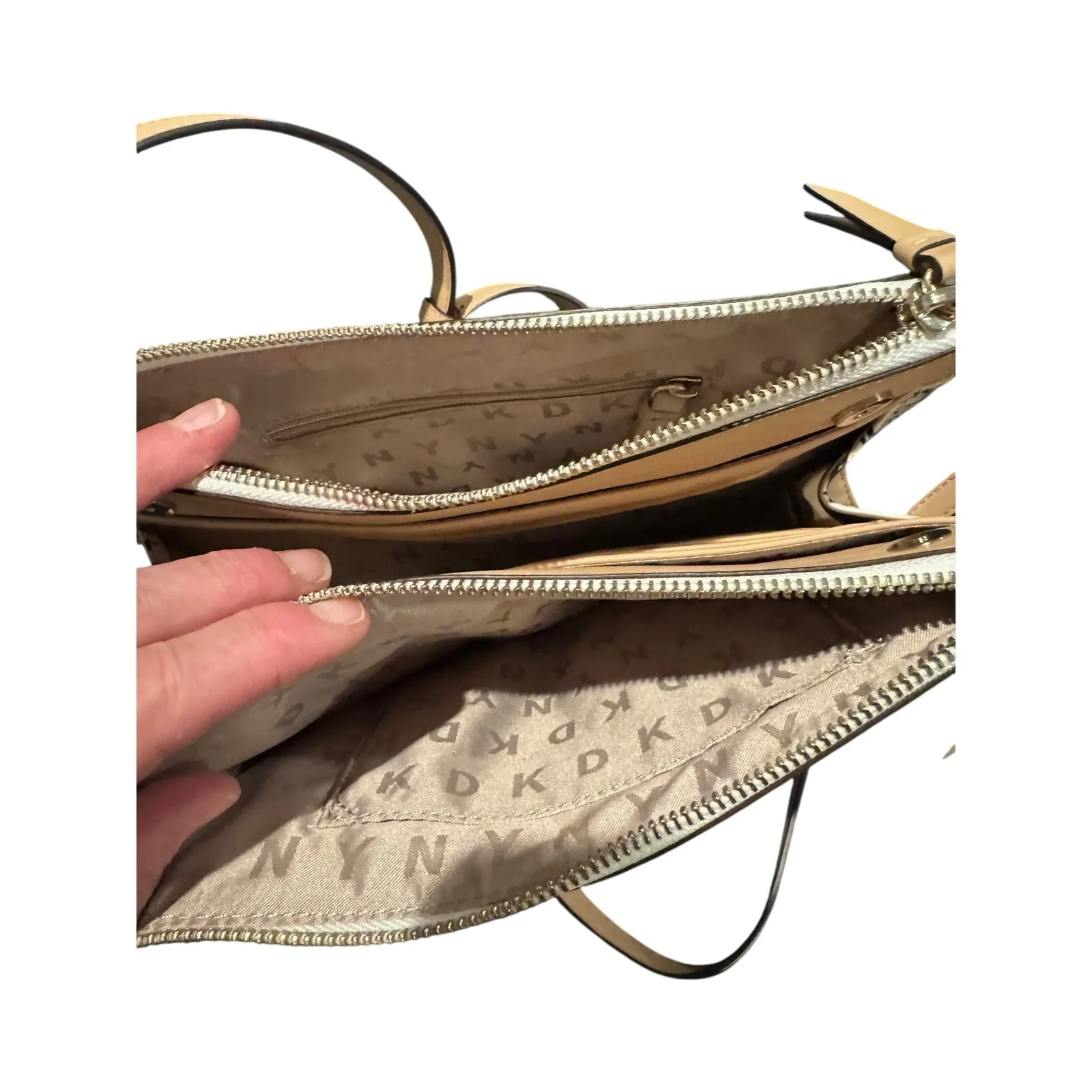 DKNY Bryant Park Double Zip Crossbody Bag - Image 6