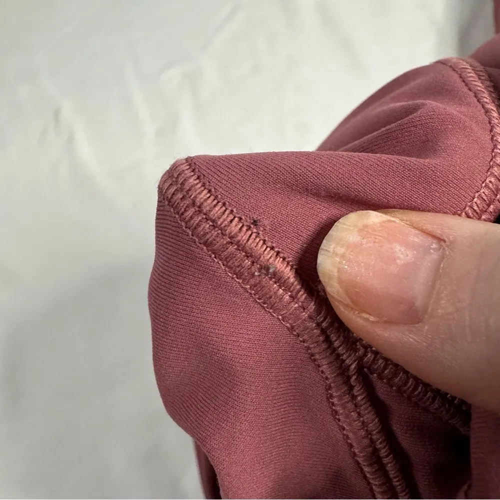 Lululemon Train Times Crop 21 Size 6 So Merlot Pink Gym Athleisure Sweat Wicking - Image 10
