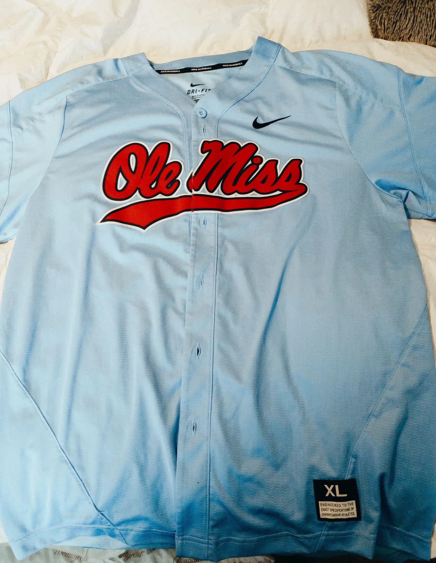 Nike  Ole Miss Baseball Jersey - Image 3