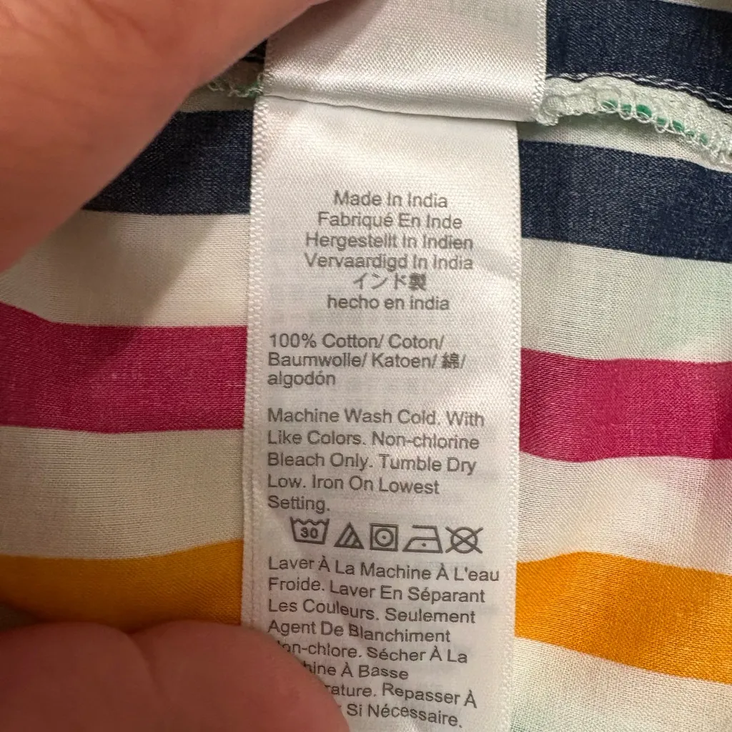 J. Crew Colorful Striped oversize dress,size S,made in India - Image 8