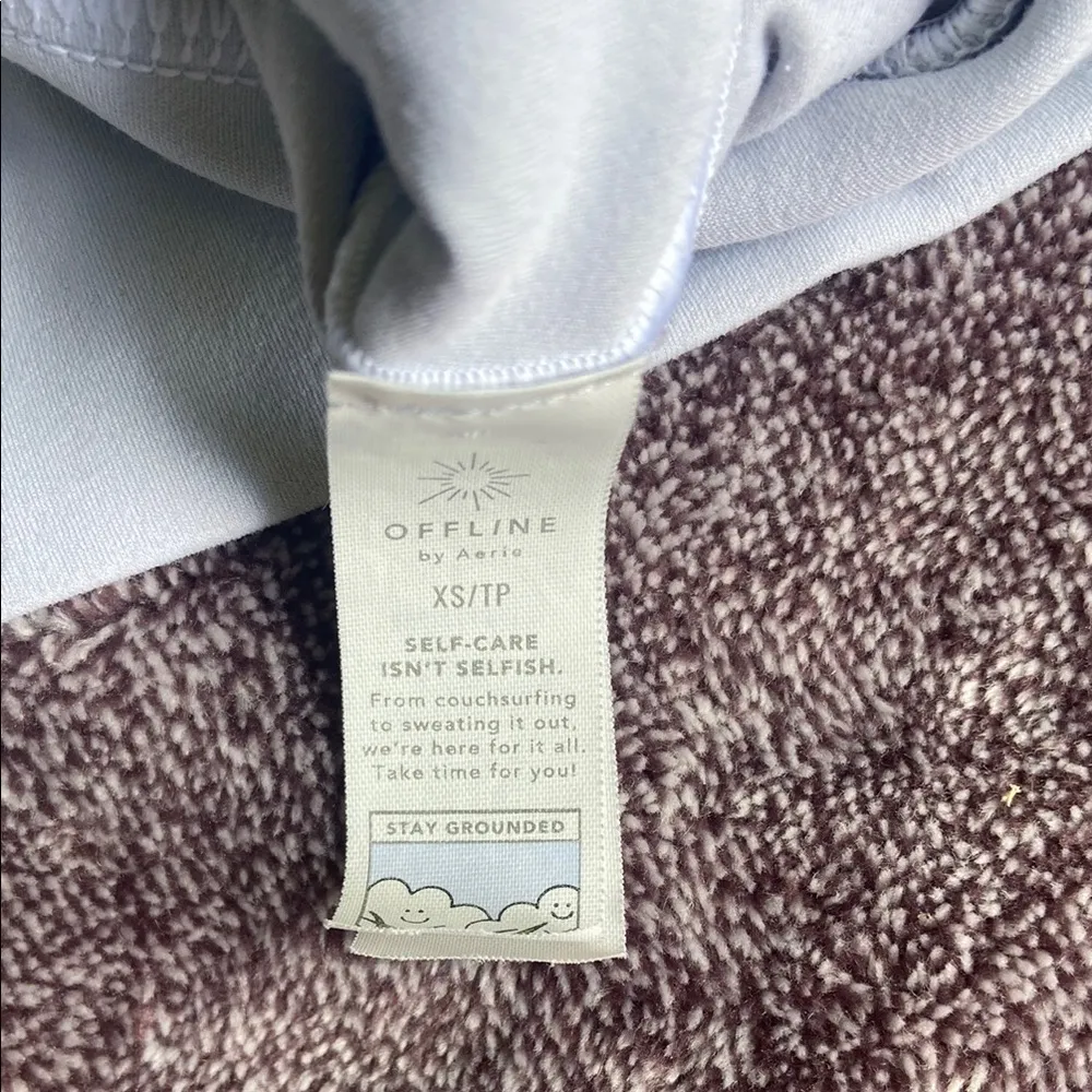 Aerie Soft Blue Twist Front Workout Tank Top - Image 2