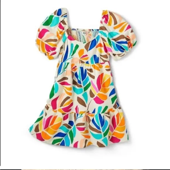 TABITHA BROWN for‎ TARGET Botanical Floral Printed Mini Dress Small Blue - Image 9