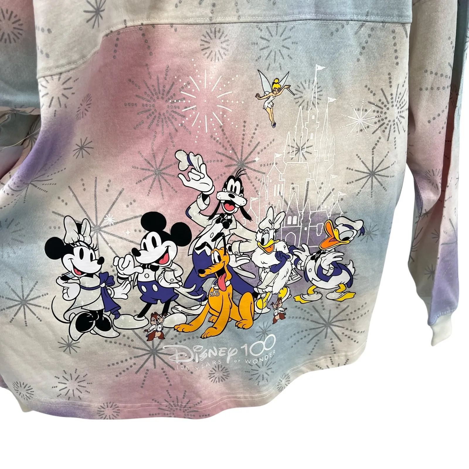 Disney‎ World Mickey Mouse Friends Disney100 Spirit Jersey Shirt Size Large - Image 11