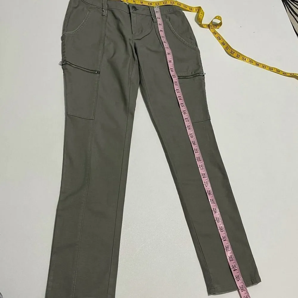 Joie Park Skinny‎ Zippered Utility Pants Green 0 - Image 12