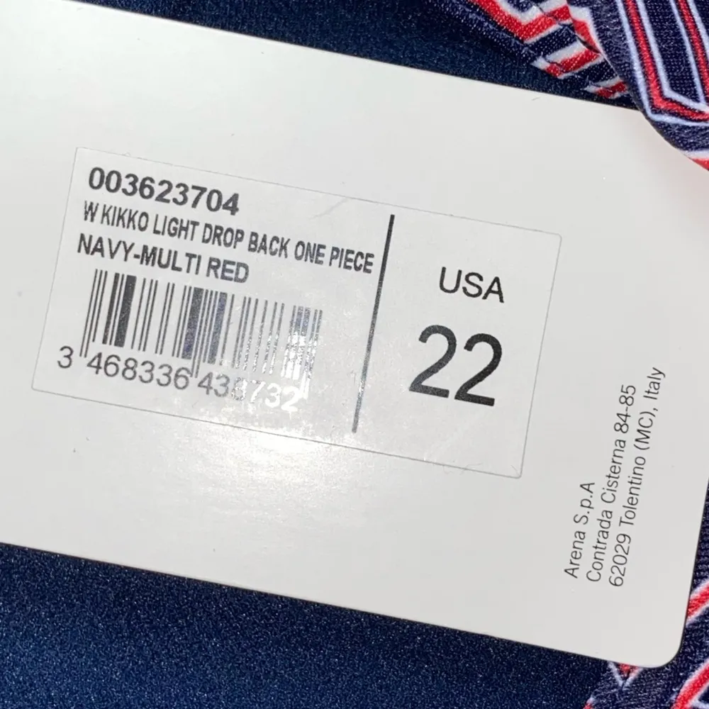 🎓 NWT Arena Kikko Light Drop Back One Piece Multicolored Swimsuit - Image 5