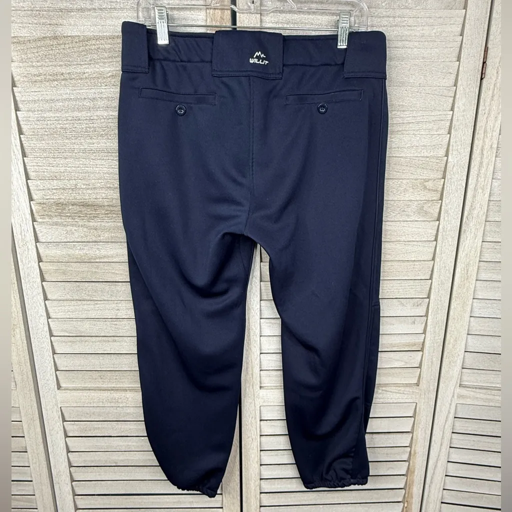 WILLIT Women's Softball Pants Belted SPF 50 Navy Blue - Image 2