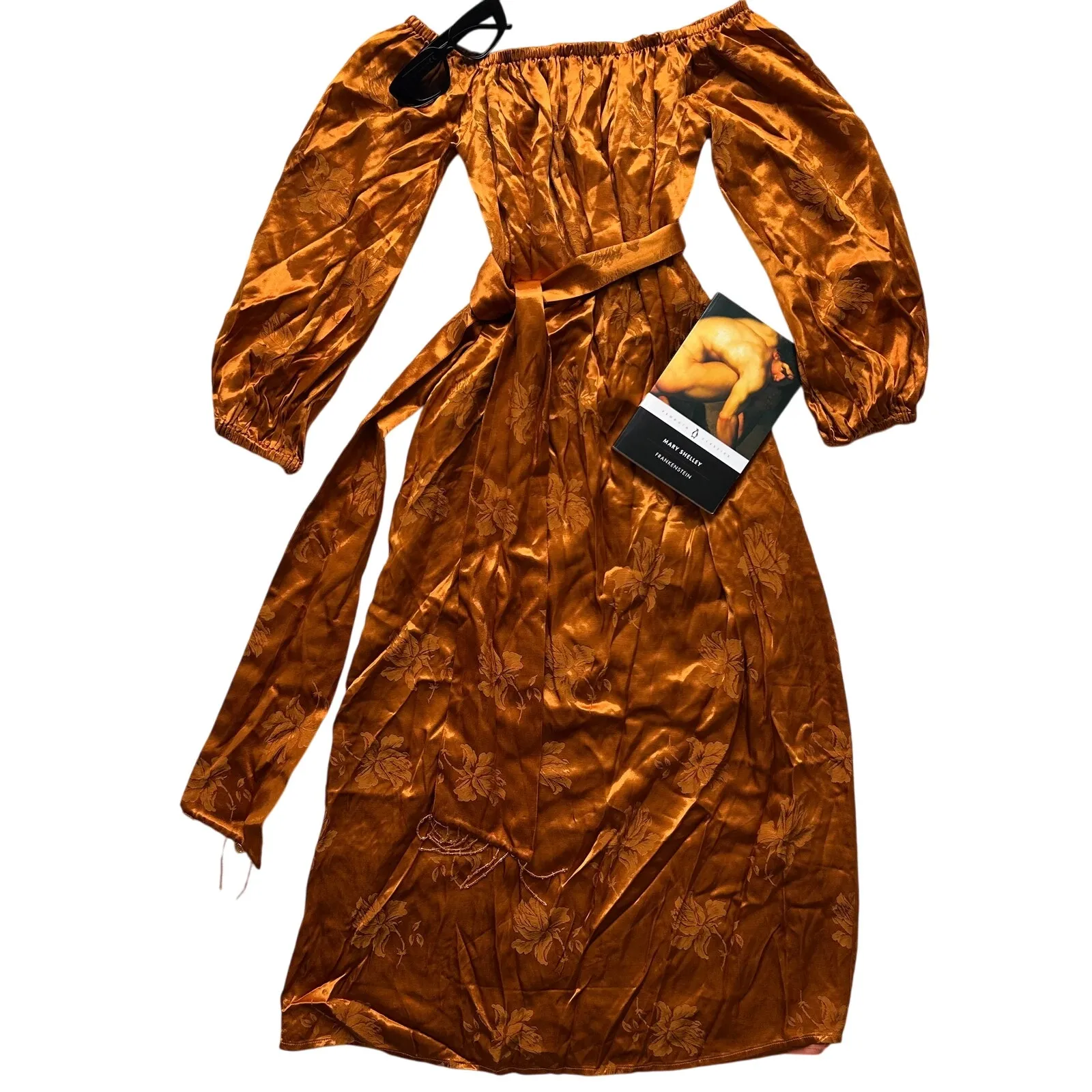 House of Harlow 1960 x Revolve Rosito Midi Dress in Copper Size Small - Image 4