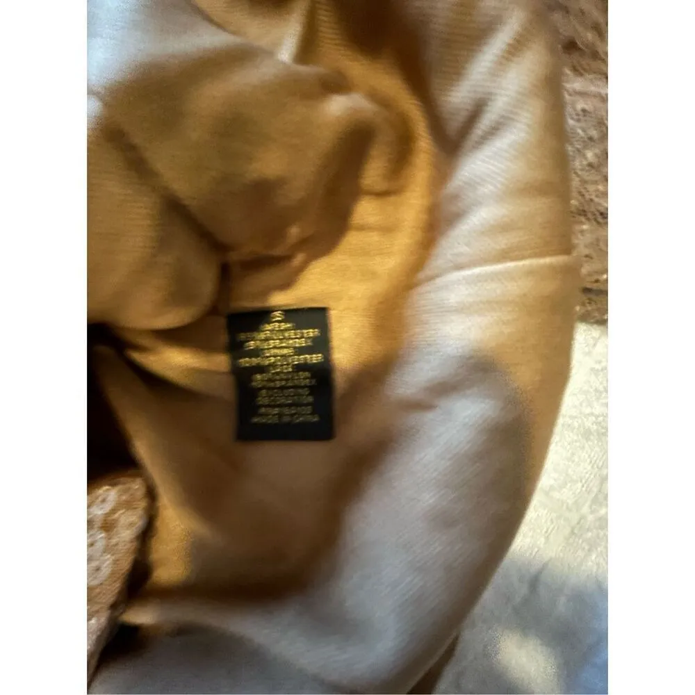 NEW Nite Out by Say What SEQUIN LONG SLEEVE TIE FRONT CROP TOP S - Image 4