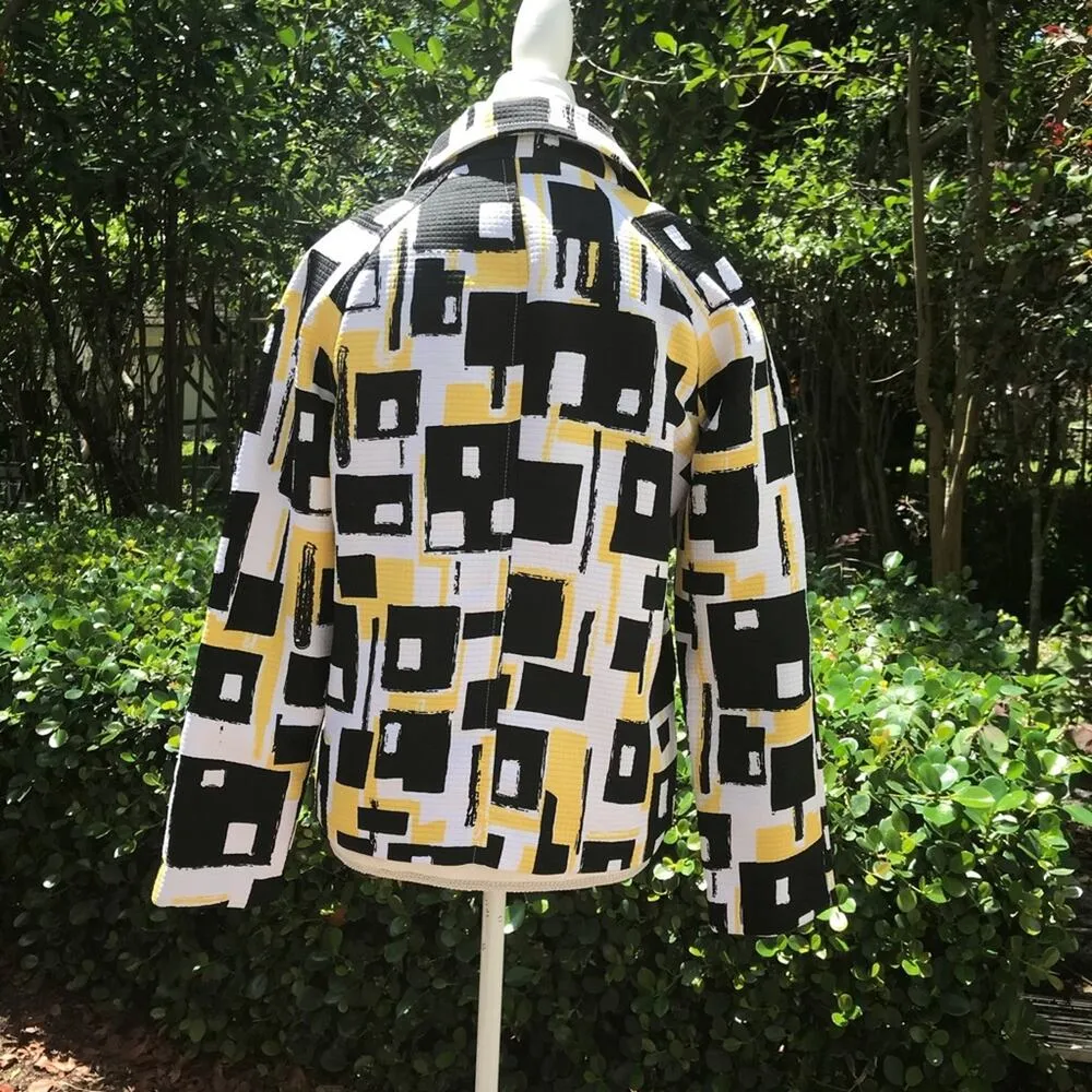 Erin London Retro MOD Geometric printed jacket - Image 4