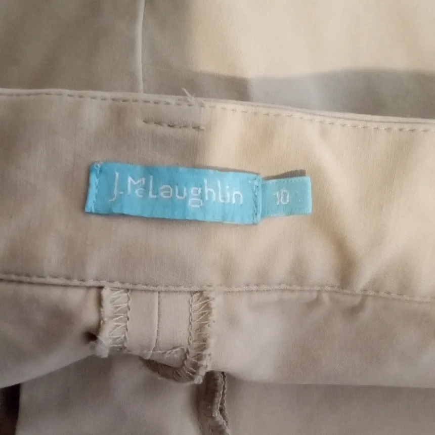 J. McLaughlin Kaki Ankle Length Office Work Womens 10 - Image 2