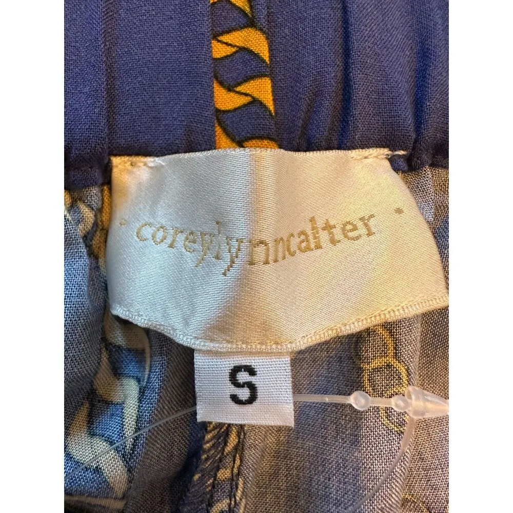 Anthropologie Corey Lynn Calter Halter Jumpsuit Blue Rope Print Size Small NWT - Image 8