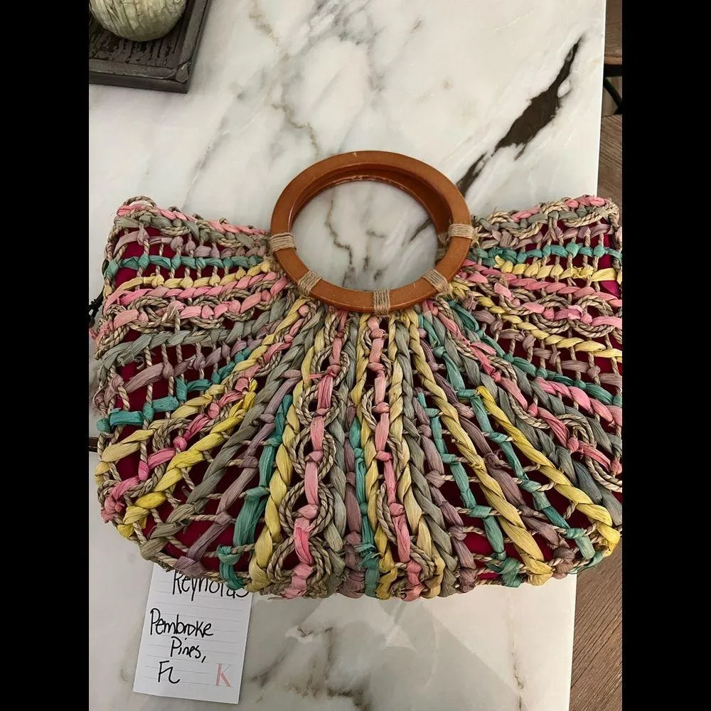 Patricia Nash Lesa straw bag - Image 4