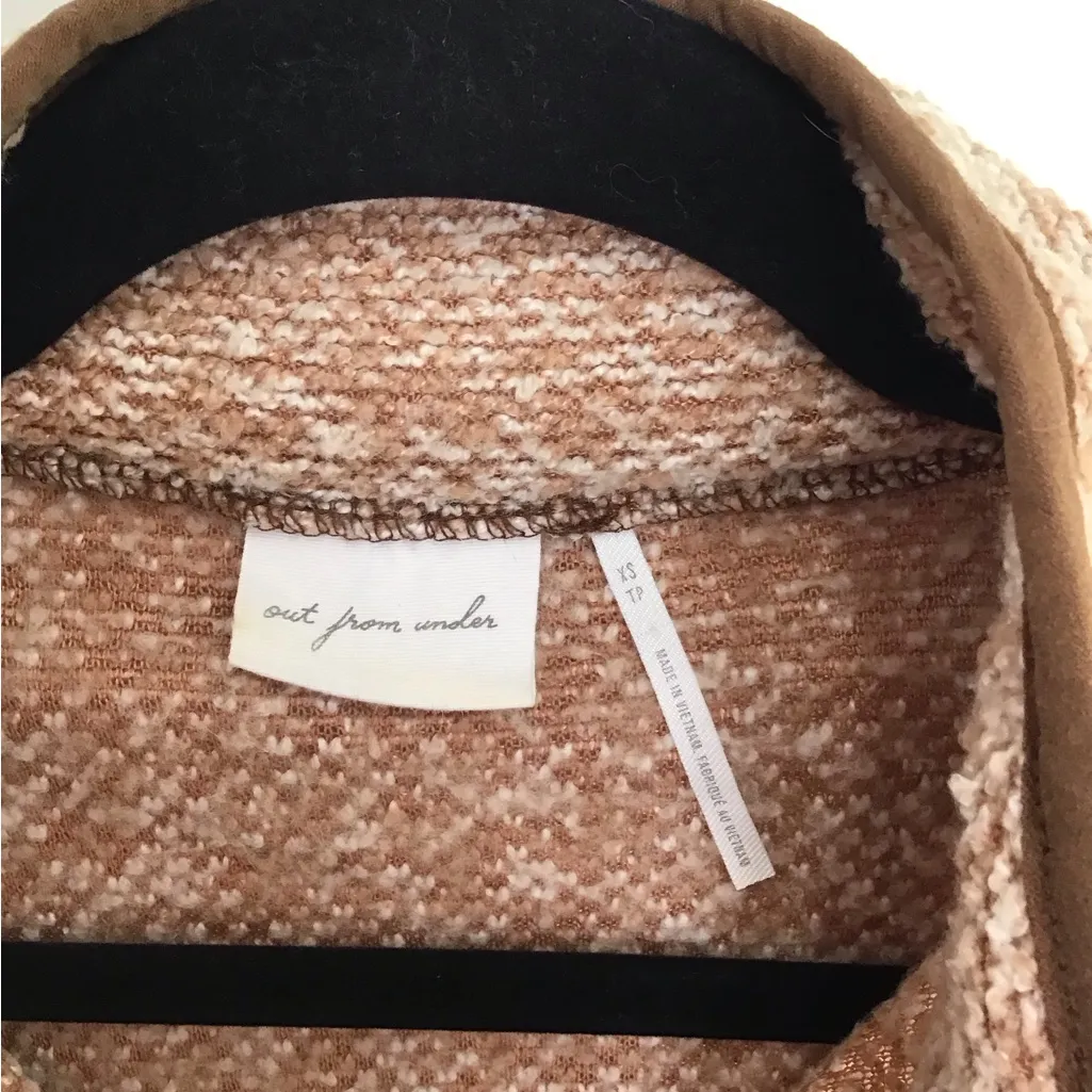 Urban Outfitters Out From Under Cropped Heathered Zip Sweatshirt Soft XS - Image 2