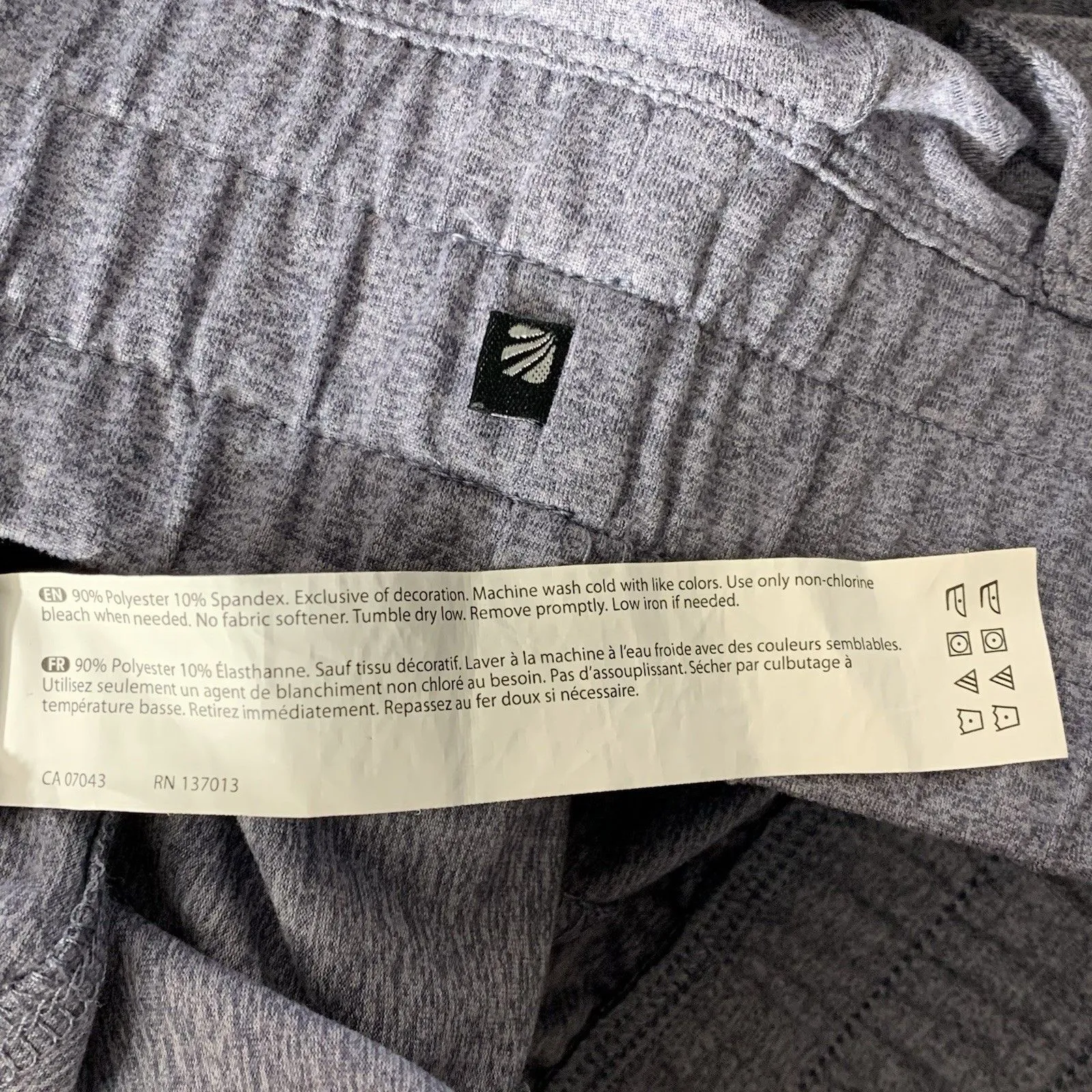 Marika Women’s Lounge Pants Size S Gray Stretch High Waist Pull - Image 6