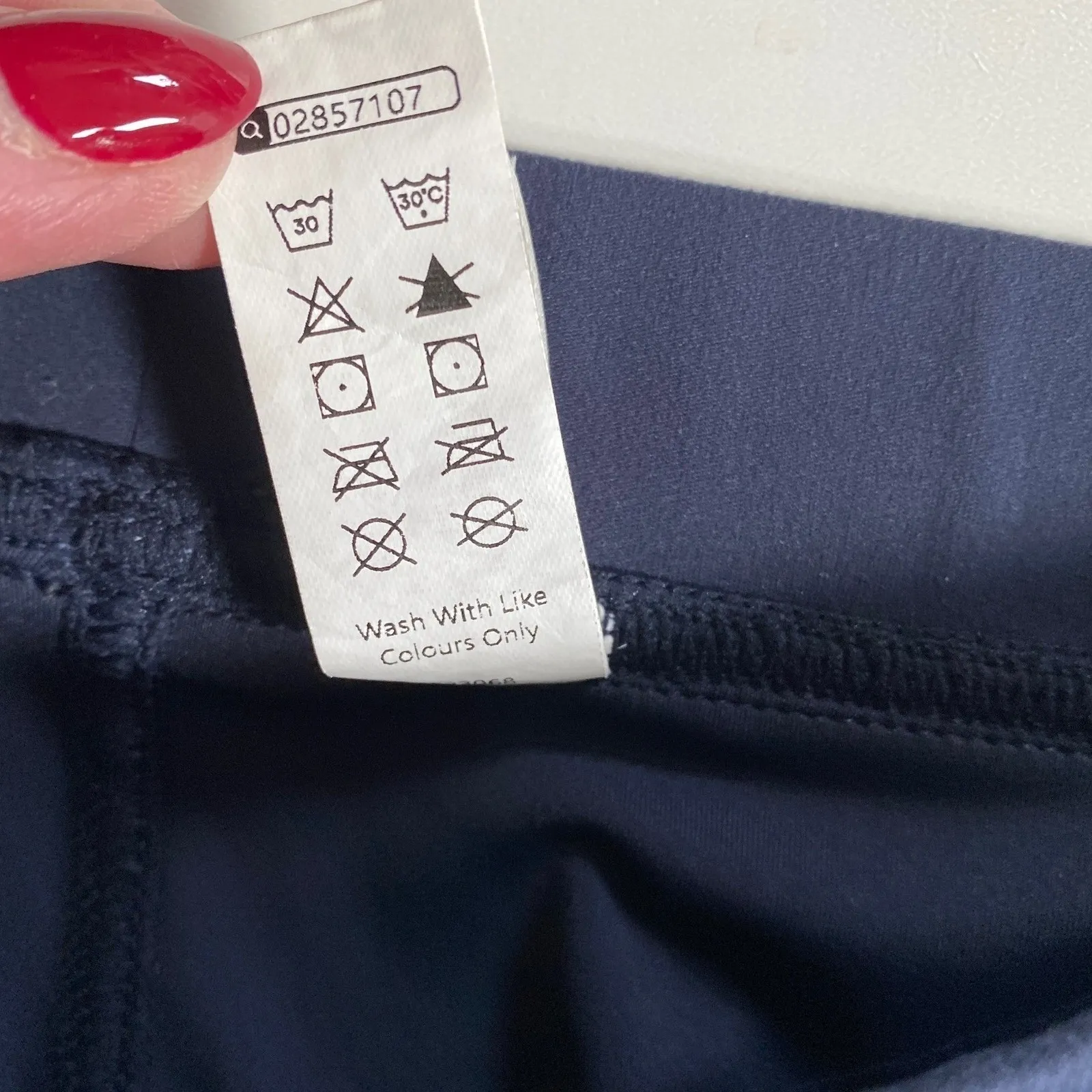 Halara Navy Blue Wide Leg Cropped Pants Womens XL Tall Polyester Elastane - Image 5