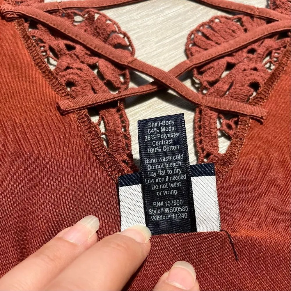 Daytrip Button Down Strappy Back Top Size XS - Image 13