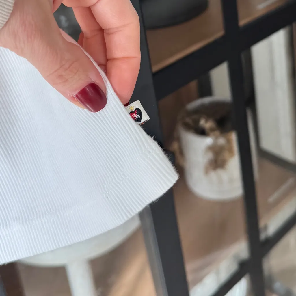 Vintage Y2K beaded tank top ribbed scoop neck Twisted Heart sequined Orange - Image 6