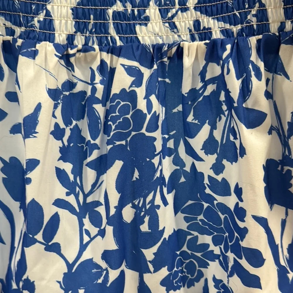 THML Blue and White Patterned Dress - Image 3
