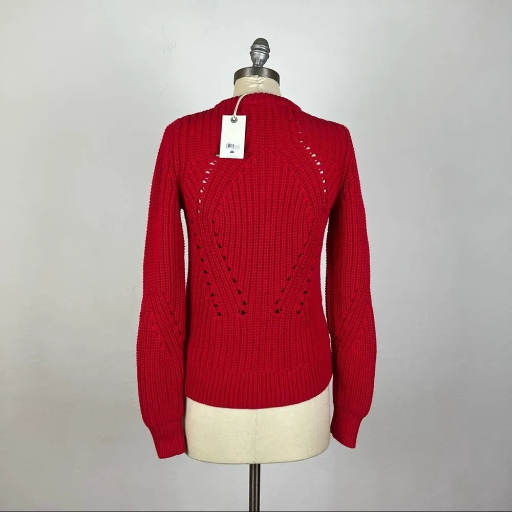 Lucky Brand Red Cable Knit Sweater - Image 5