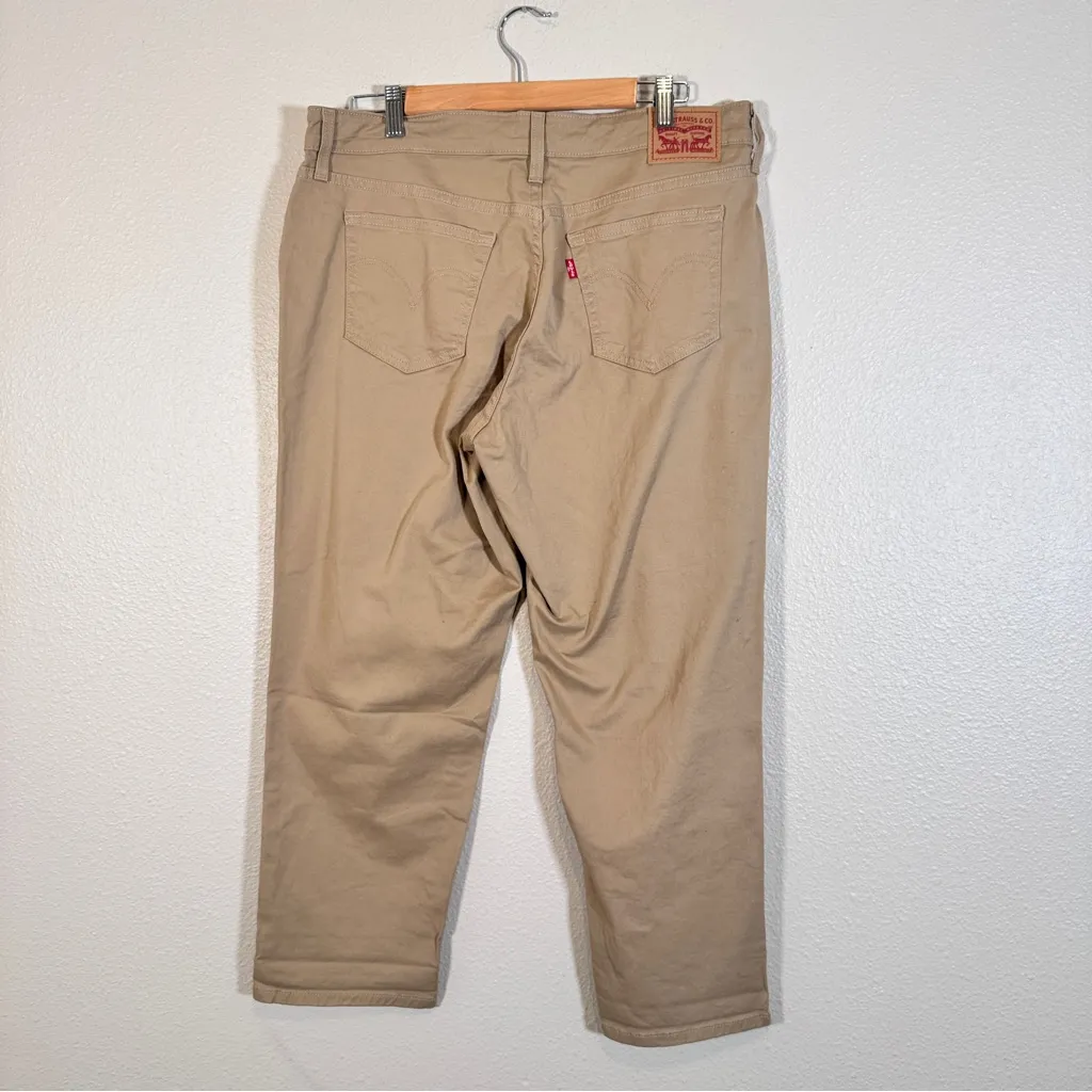 Levi’s Tan Boyfriend High Rise Baggy Jeans Womens 16W Casual Fall Classic Denim - Image 7