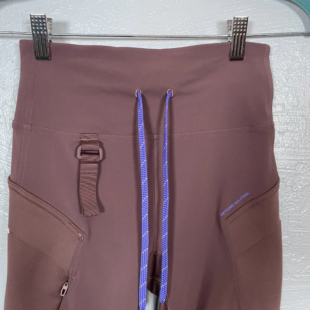 Lululemon Women 4 Dark Oxide Purple Cargo Super-High-Rise Hiking Short 8" Gorp - Image 3