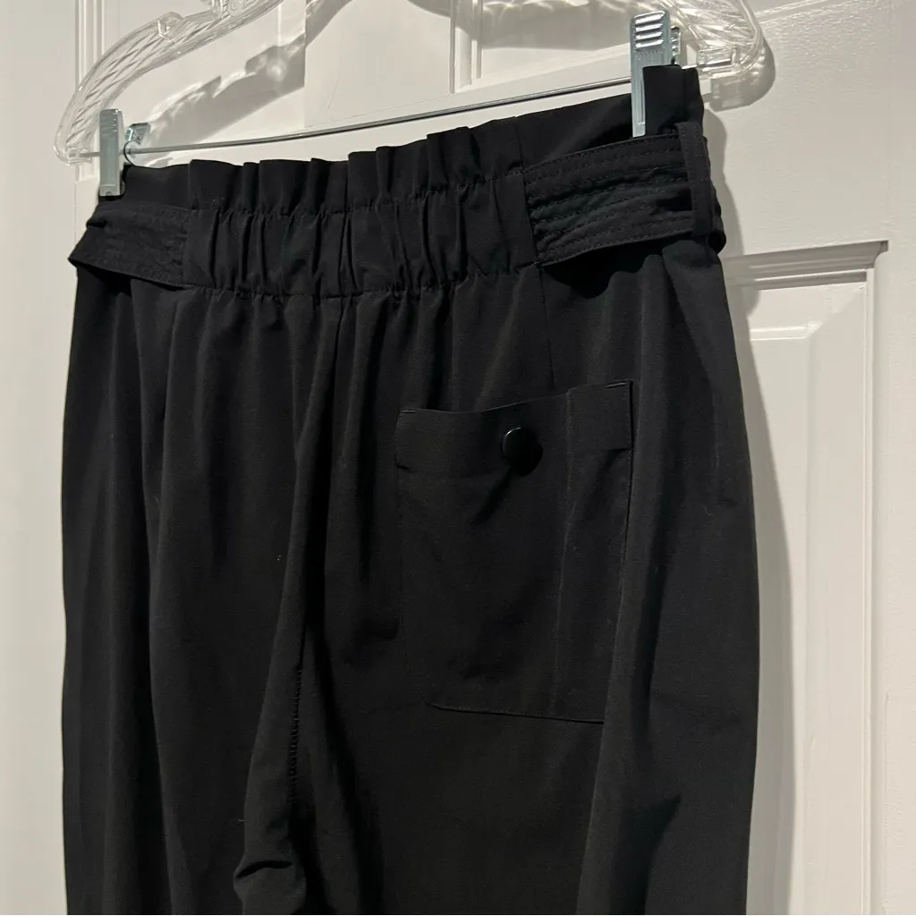 Athleta Skyline Pant II Black Size 8 Tie Waist High Waist Straight Leg - Image 6