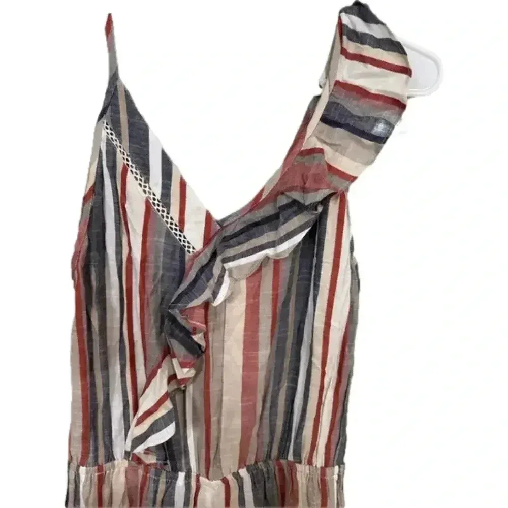 NEW- NWT RAGA Justice Ruffle Stripe Romper | Size S - Image 3