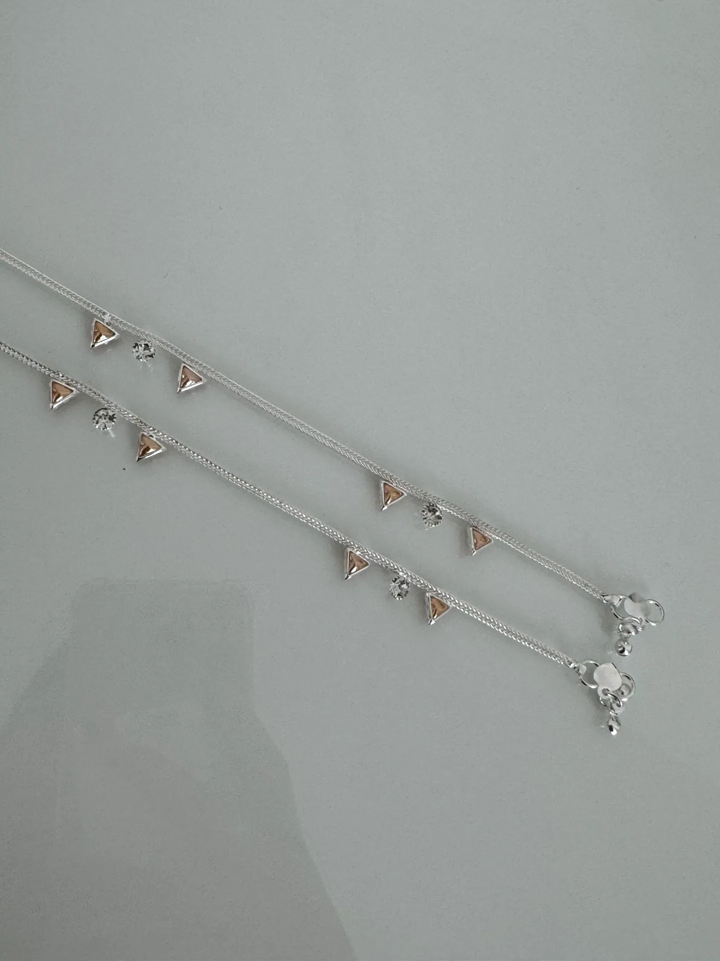 Silver Lightweight Anklets (Jhanjhar) - Image 3
