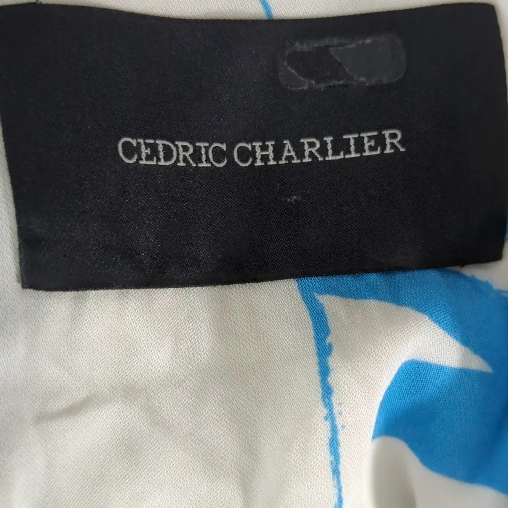 Cedric‎ Charlier Abstract Fantasy Print Hourglass Dress (12 US) MSRP $1495 White - Image 14